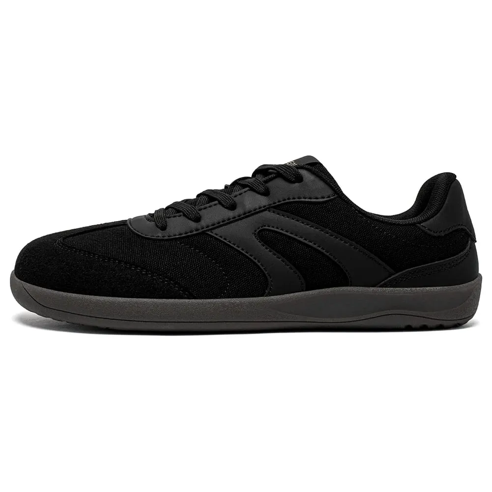Tênis de dedo largo descalço unissex zero drop sapatos de lona minimalistas antiderrapantes com cadarço para caminhada