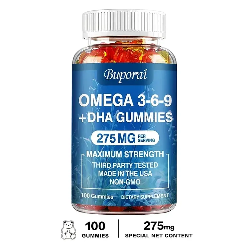 Omega 3 6 9 + DHA 軟糖 - 大腦健康 增強注意力 記憶力 改善血液循環 眼睛支持