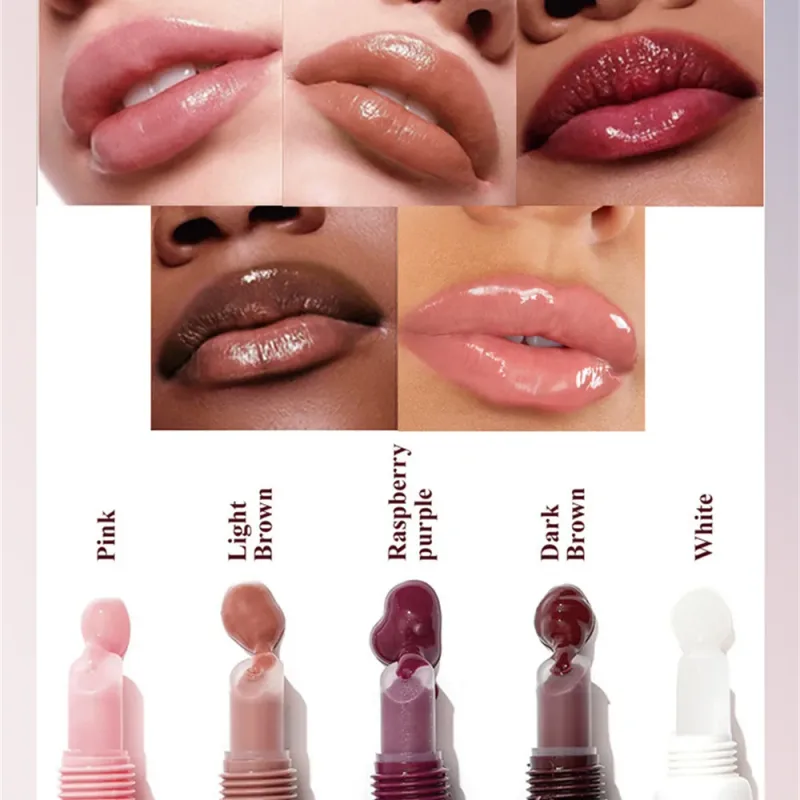 Lip Balm Moisturizing Mirror Lip Gloss Lip Vanilla Mint Iced Coffee Cake Smell Lipstick Transparent Lip Oil Makeup