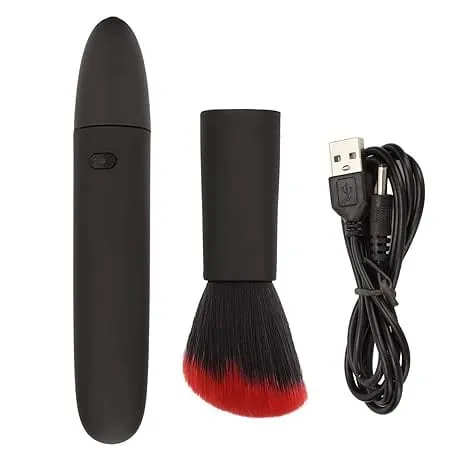 Pincel de maquiagem elétrico 10 engrenagens recarregável multifuncional blush escova rosto confortável macio para maquiagem de viagem em casa