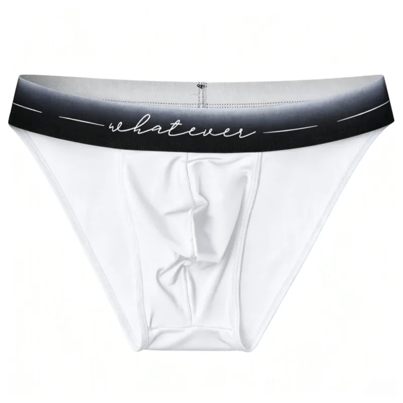 Cuecas masculinas de seda gelada com corte alto, estampadas com absorção de umidade, roupa íntima atlética respirável para fisiculturista, academia, uso diário, conjunto de 1 / 3 peças