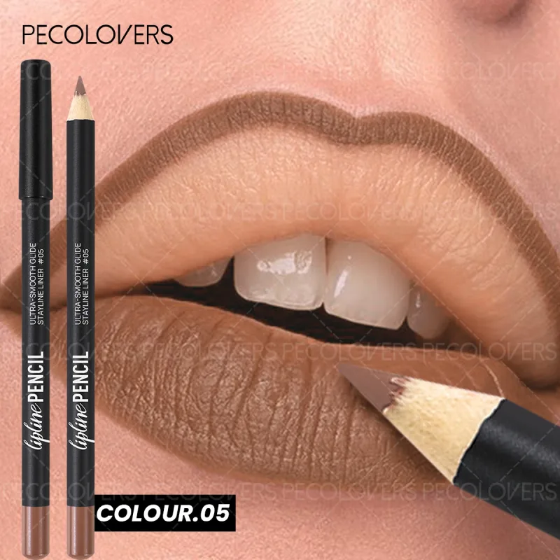 Long-Lasting Matte Lip Liner Sweat-Resistant Smudge-Free Durable & Smooth Lipliner For Makeup Newbies & Enthusiasts