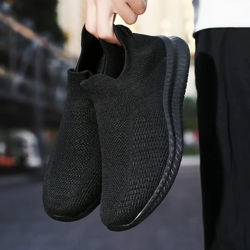 Homens tênis sapatos para homem leve tenis confortável malha respirável sapatos casuais ao ar livre caminhada sapatos de ginásio tamanho 39-46 — image 4