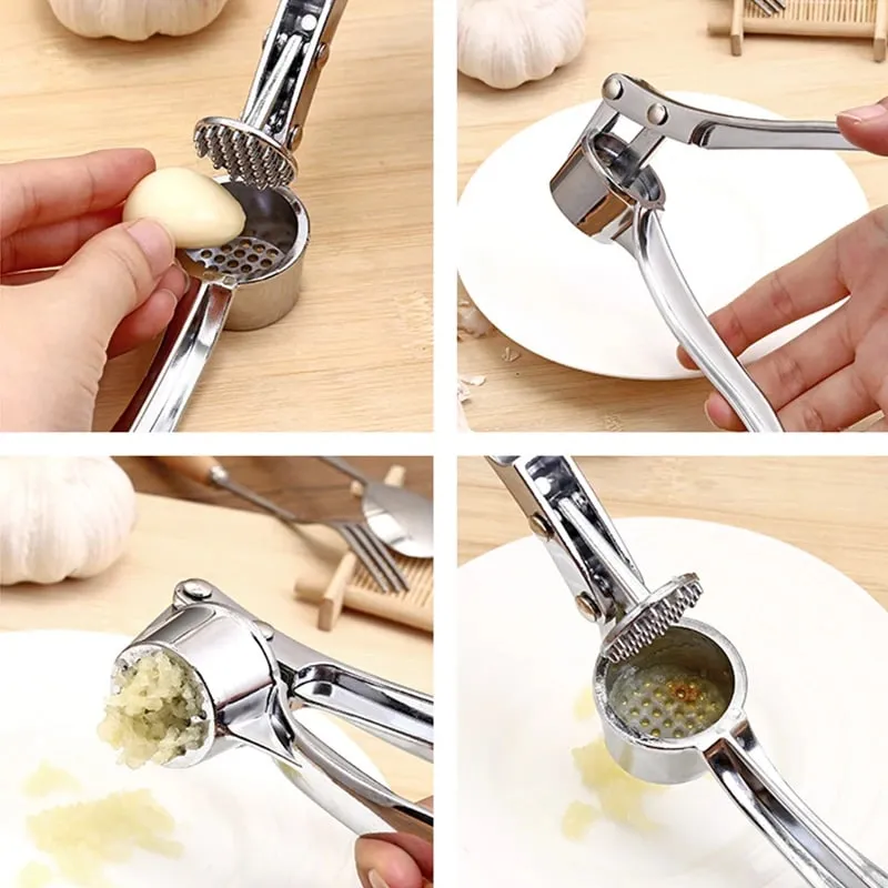 Aço inoxidável multifuncional imprensa de alho triturador cozinha cozinhar espremedor gengibre masher handheld gengibre picador ferramentas alho