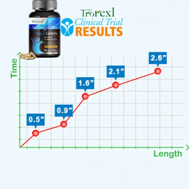 Ashwagandha Capsules Men's Test Booster - Stamina Endurance & Strength - 60 Caplets