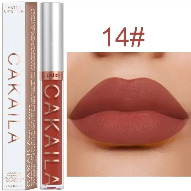 Lip Gloss Waterproof Matte Liquid Lipstick Long Lasting Velvet Lipgloss Tint Tube Nude Pigment Lip Makeup Cosmetics