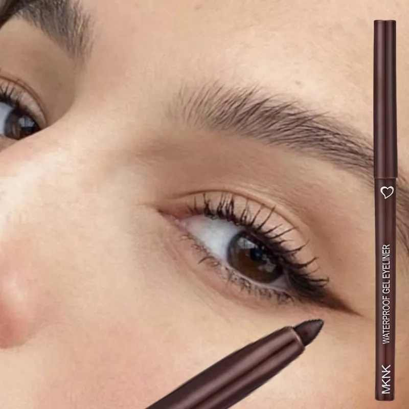 Brown Eyeliner Pencil Waterproof Long-lasting Blue Black Brown Easy Wearing Eyeliner Pen