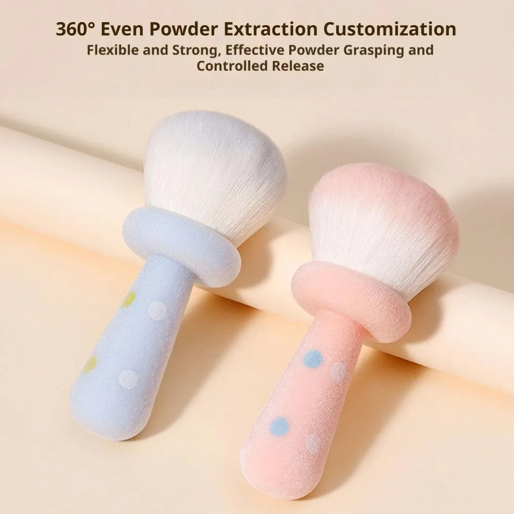 Pincéis de blush de maquiagem para bochechas, pincel grande de pó facial para pó solto, pincel de base macio ultramacio para pó mineral