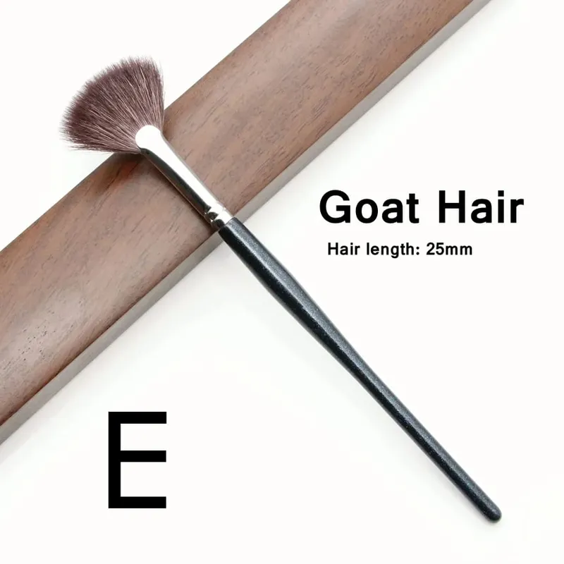 Fan Highlighter Brushes Maquiagem Top Cabra Cabelo Liquidificador de alta qualidade Make Up Brush