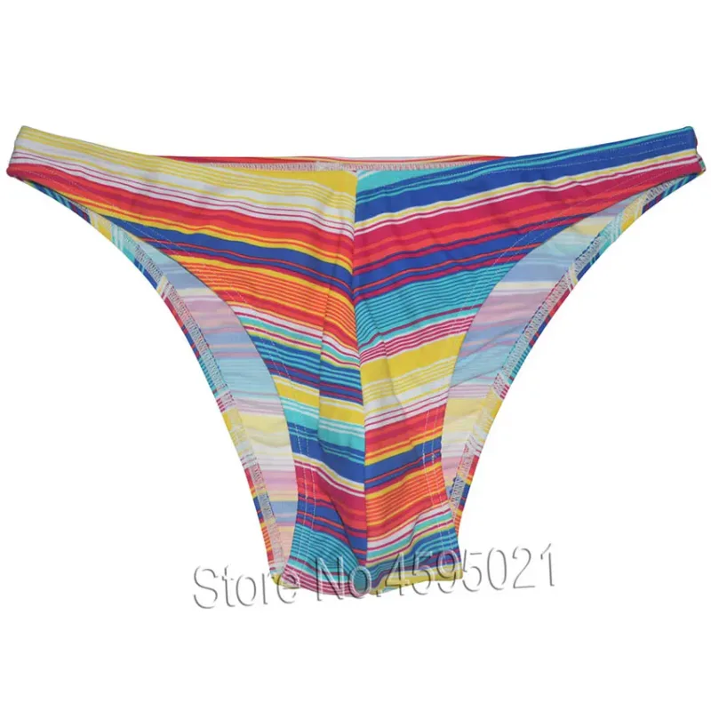 Sexy Bikini Brief Low Cut Men's Beach Micro Shorts Slip Underwear Bodybuilding Physique Posing Sunbathing Stretchy Shapely Pouch