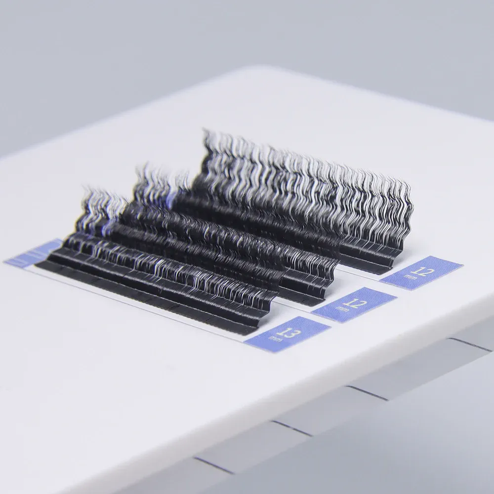3d encaracolado lã cílios onda olho de gato cílios fofos grossos fasle cílios naturais longos feitos à mão extensão de cílios
