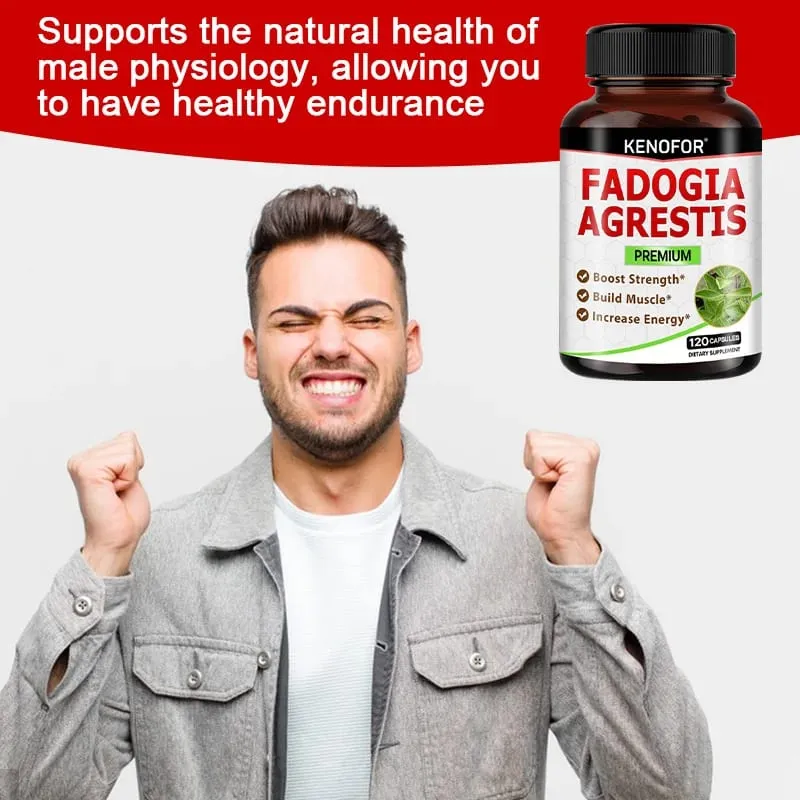 Fadogia Agrestis 膠囊 - [最大強度] - 力量驅動運動表現肌肉質量不含麩質非基因改造