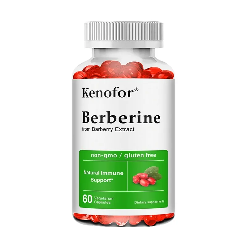 Premium Berberine Supplement Capsules - Supports Immune System Healthy Food Antioxidant NON-GMO