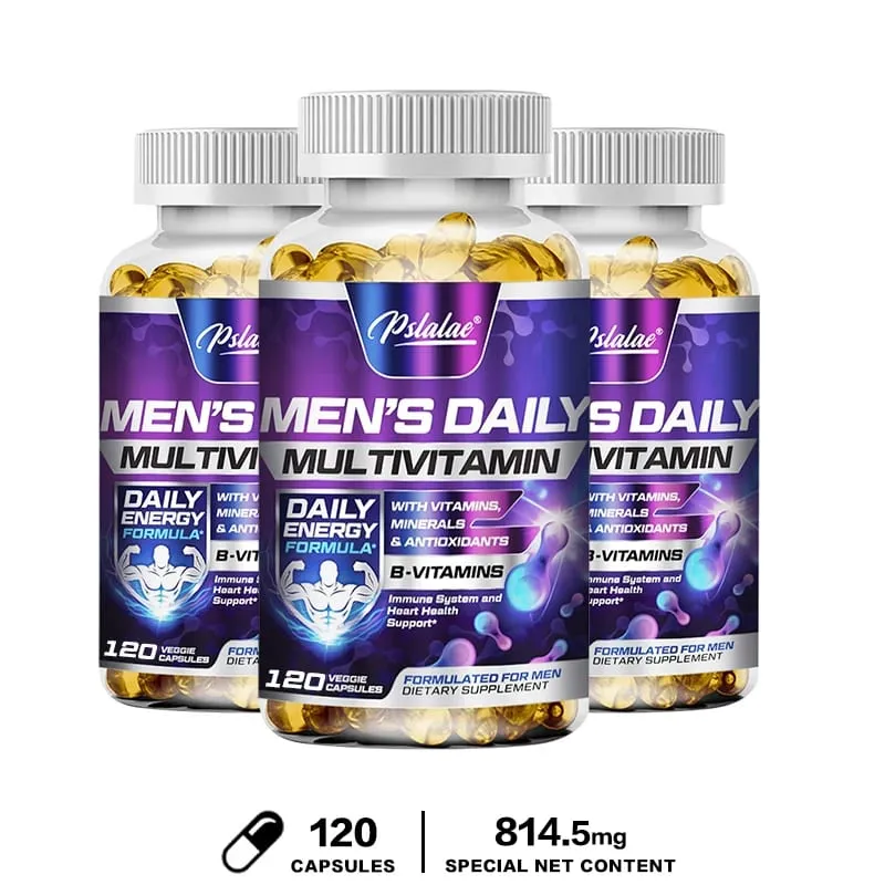 Suplemento multivitamínico masculino - fornece energia e resistência, apoia a saúde e vitalidade do coração, cérebro