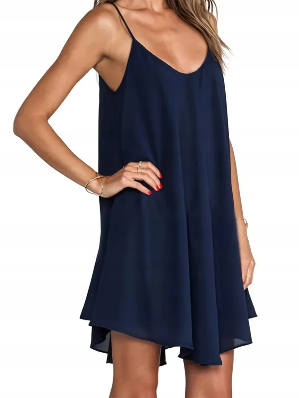 Vestido maxi cor pura com decote em V assimétrico bainha plus size malha alça espaguete conforto macio sem esforço chique casual para todas as estações vestido longo leve sólido fluido sem mangas para mulheres curvilíneas