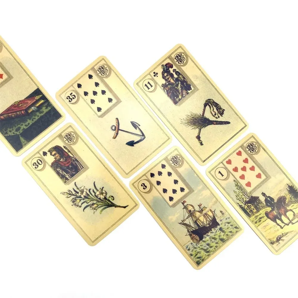 Grand Tableau Lenormand Oracle Decks A 36 English Divination Edition Deck Borad Games with Paper Manual