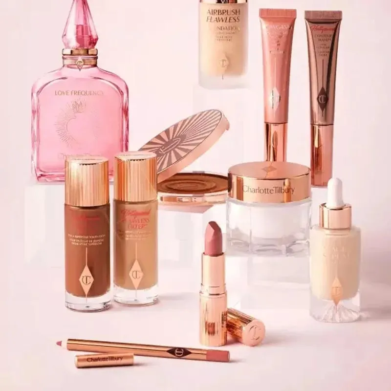 Charlotte Tilbury Liquid Contour Featherlight&Serum Foundation Luminous&Cream Blush Velvety Waterproof Smooth Blendable Makeup