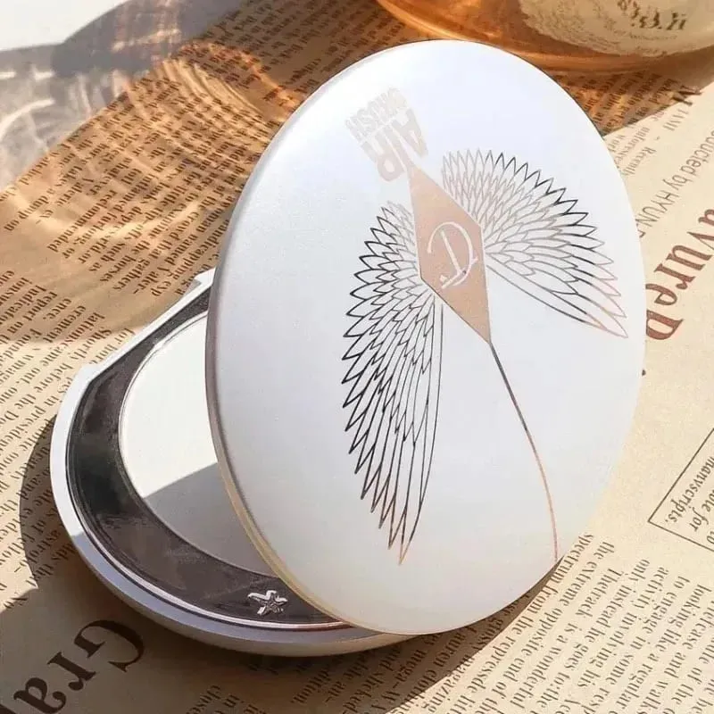 Charlotte tilbury corretivo almofada sedoso ajuste em pó corretivo portátil de longa duração fundação maquiagem com caixa presentes