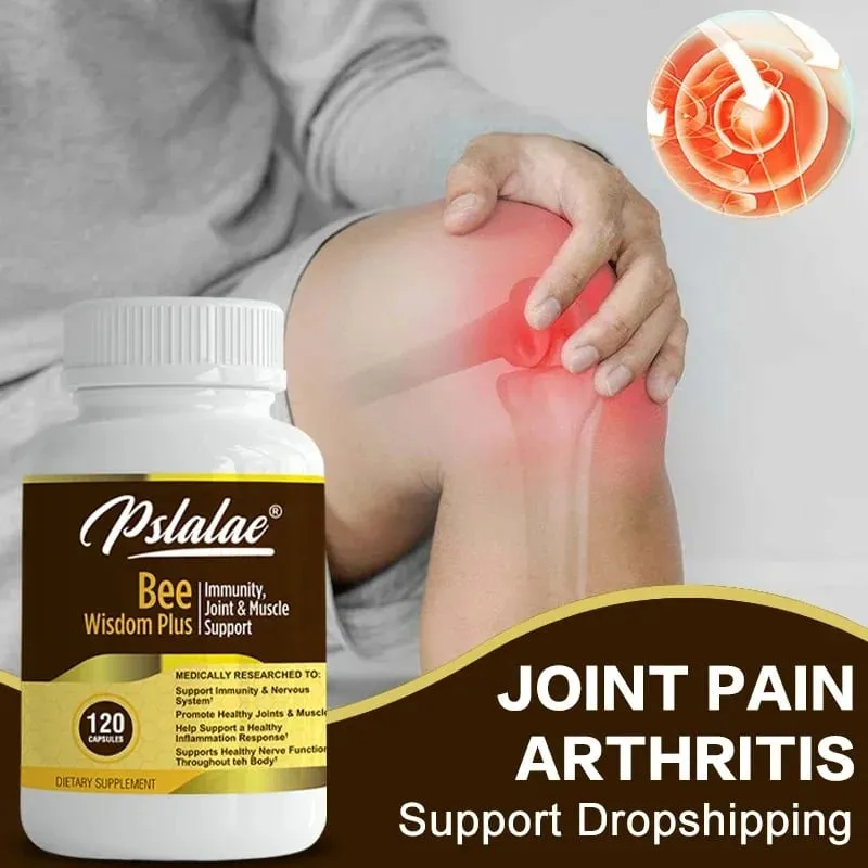 Extrato de Veneno de Abelha Premium Extrato Antiinflamatório Articulação e Suplemento Ósseo 120 Cápsulas