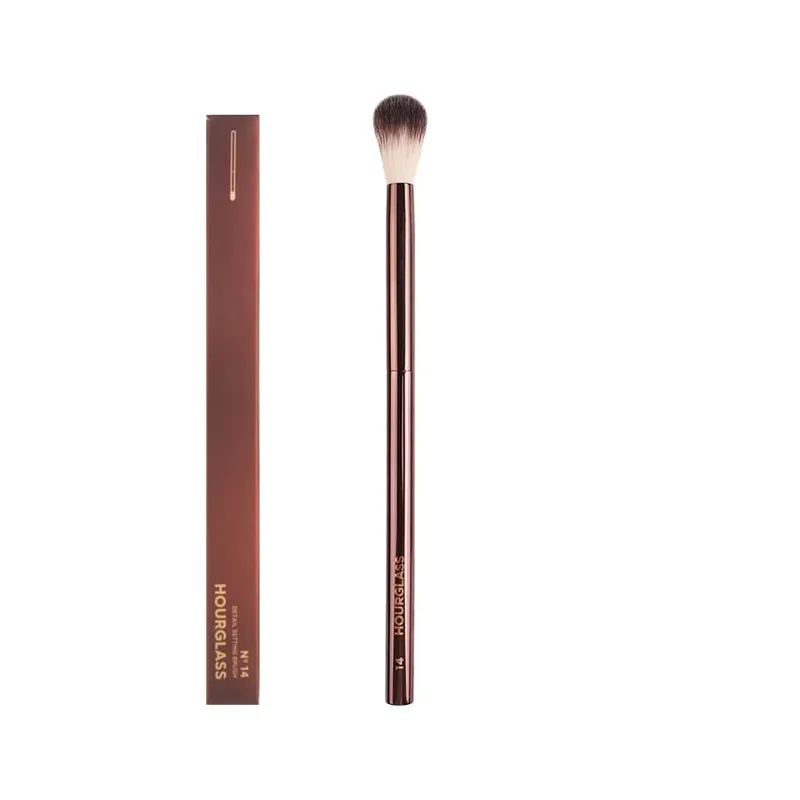 1 pc HG Pro Makeup brushes Powder contour Blusher Make up brush Highlight Bronzer exquisite Professional metal handle with box