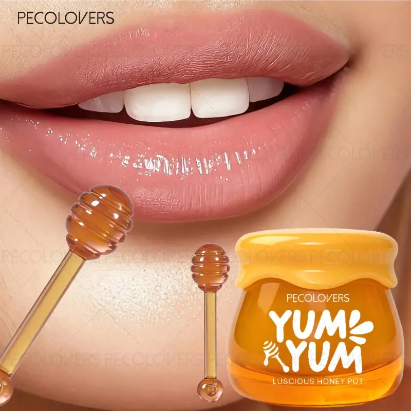 1PC Fruit Honey Pot Lipstick Can Moisturize Lips for A Long Time and Can Be Applied Repeatedly To Nourish Lips and Make Up Lips