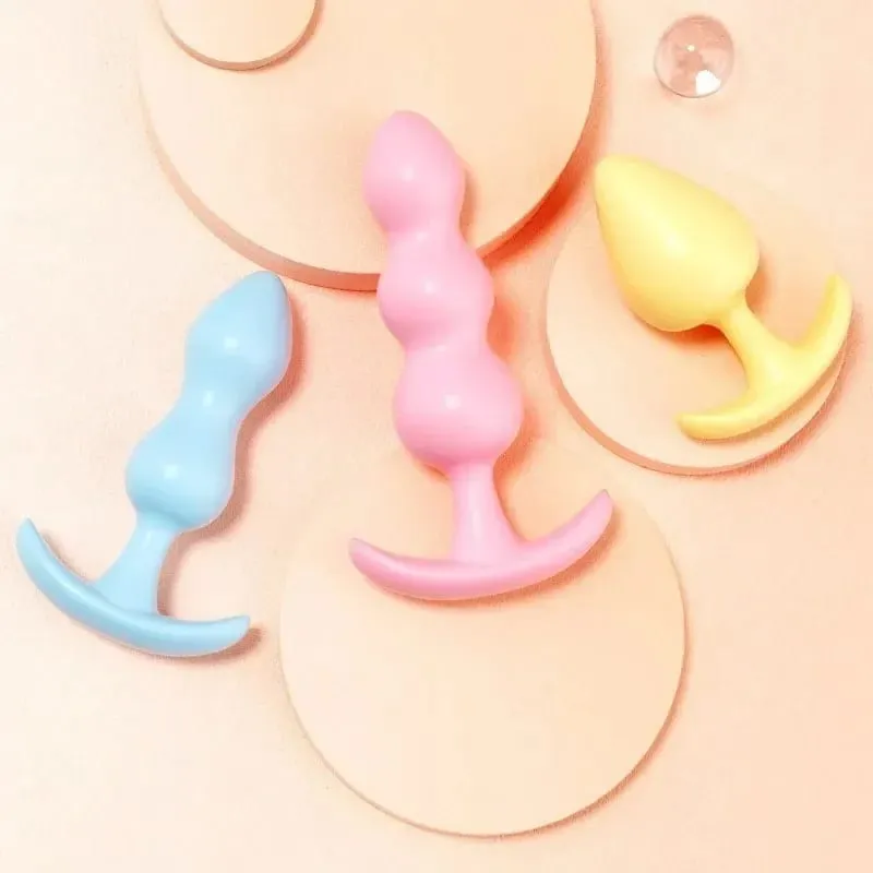 3 tamanho anal plug silicone butt plug vibrador masturbação vaginal plug brinquedos sexuais para mulheres casal anal dilatador brinquedos adulto loja