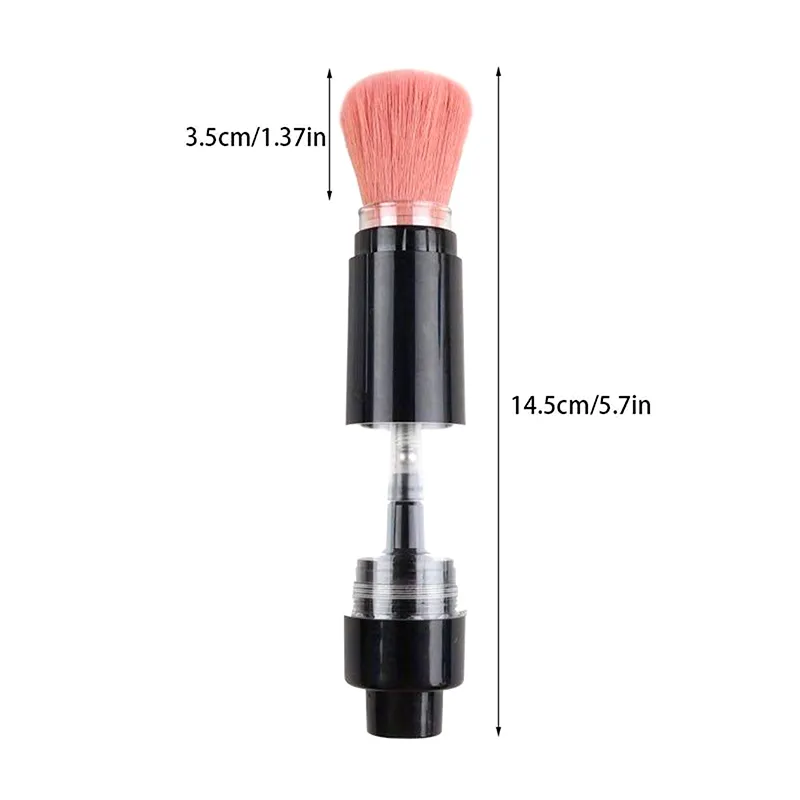 Multi-funcional push-on spray pó escova recarregável escova de pó cosméticos pincéis de pó fundação blush escova ferramentas de maquiagem — image 6