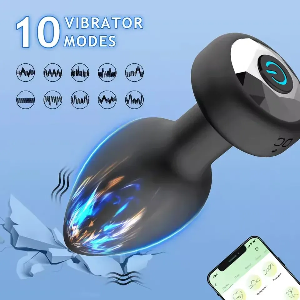 Vibrador anal sem fio para homens, plugue anal com controle remoto, estimulador de próstata, massageador vaginal, brinquedos sexuais adultos, mulheres gays