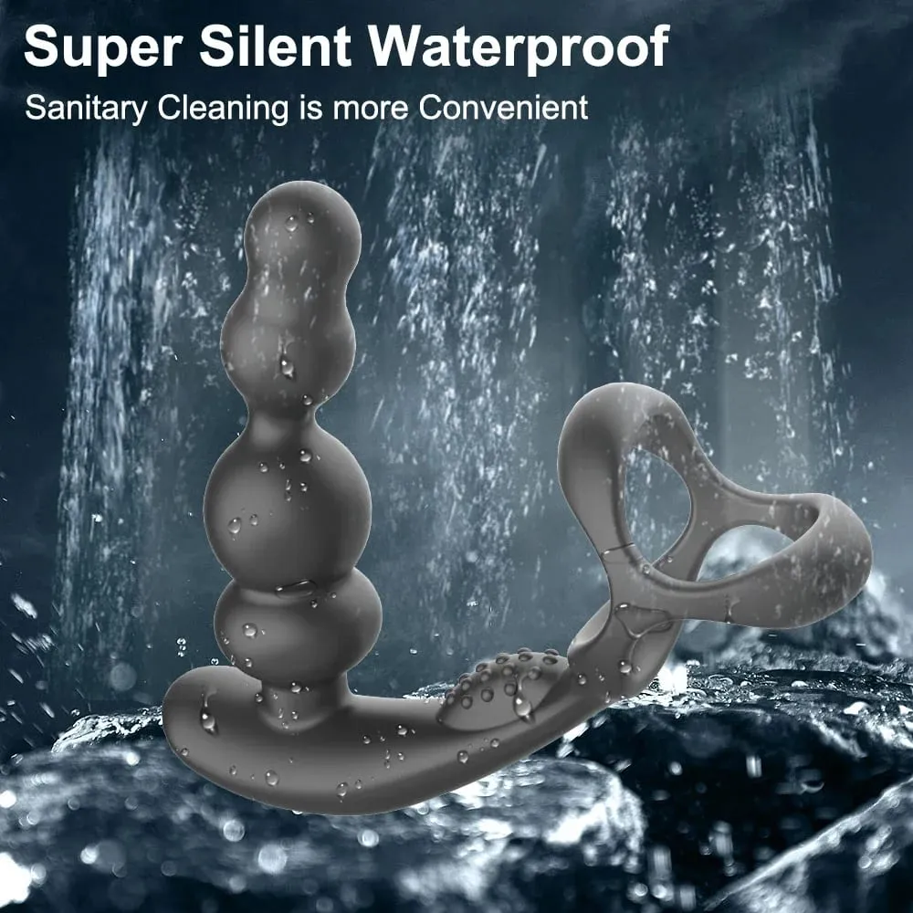 Remote Control Male Prostate Massager Vibrator 360°Rotate Toy Vibrator Ring Plugs Masturbator dildo Anal Butt Sex Plug Wearable