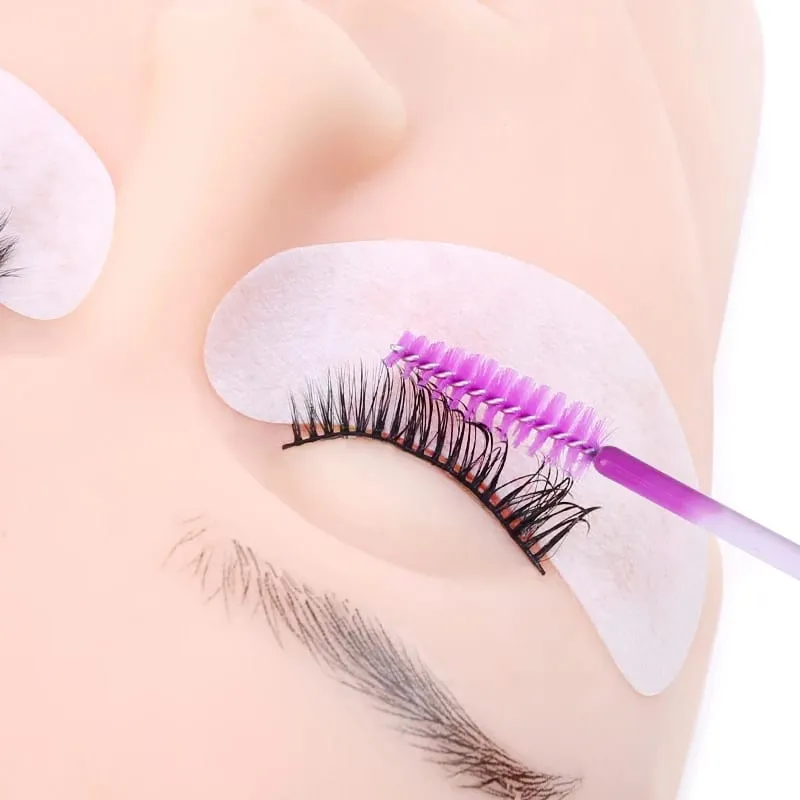 50/100 pçs escova de maquiagem cílios sobrancelha escovas pente descartável rímel varinha cílios extensão suprimentos cosméticos compõem ferramentas