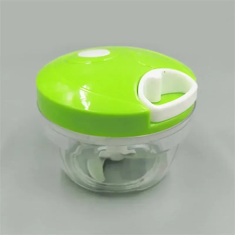 Food Shredder Processor Mini Manual Rope Garlic Cutter Meat Mincer Vegetable Onion Cutter Garlic Masher Kitchen Tools Portable