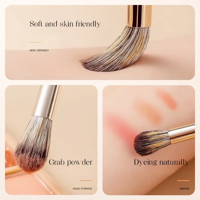 5/8/10/13/15 pçs pincéis de maquiagem profissional conjunto de ferramentas de ouro compõem kits de ferramentas de escova para sombra delineador pincéis cosméticos — image 4