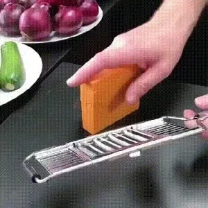Fatiador de vegetais 4 em 1, triturador de aço inoxidável, multiuso, conjunto de cortes de vegetais, manual, frutas, cenoura, batata, ralador