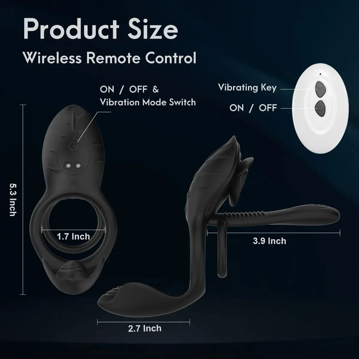 Anel peniano vibratório para homens, retardador de ejaculação, pênis erétil masculino, ponto g, clitóris, estimulador anal, brinquedo sexual adulto para casais