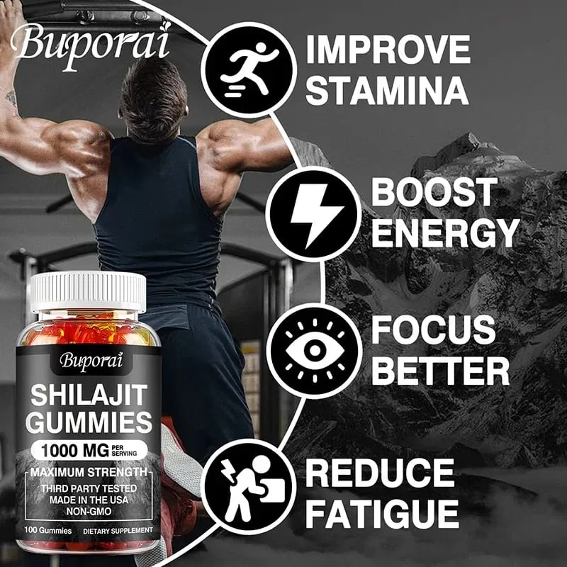 Gomas Shilajit - Nível de energia, memória e suporte ao foco, aliviam o estresse, saúde geral — image 5
