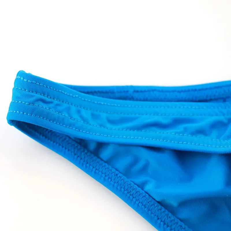 Wrinkle Large Size Male Briefs High Elastic Ice Silk Man Underwear Solid Color Youth Thin Section Comfortable Breathable Sexy