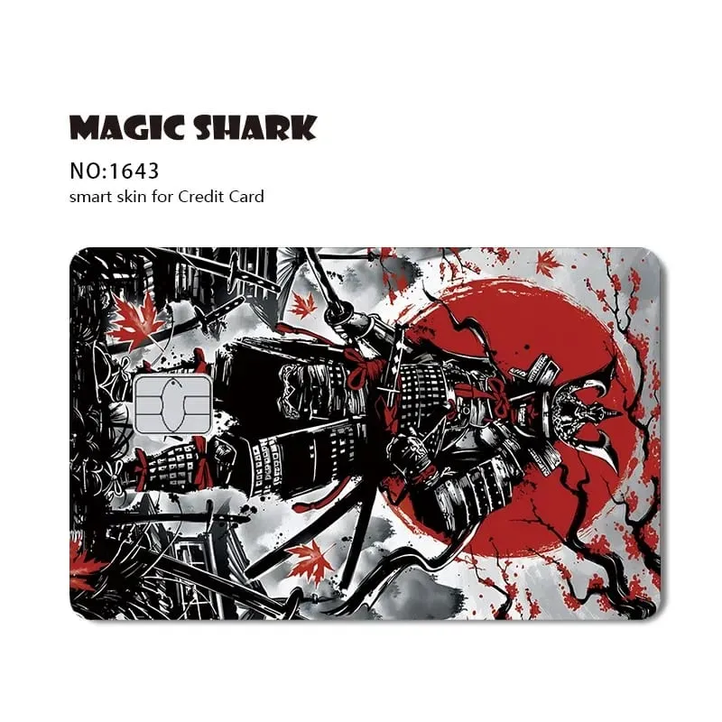 2026 New Magic Shark Anime Money Charge 404 Error ID Game Machine Film Skin Sticker for Debit Bank Credit Card