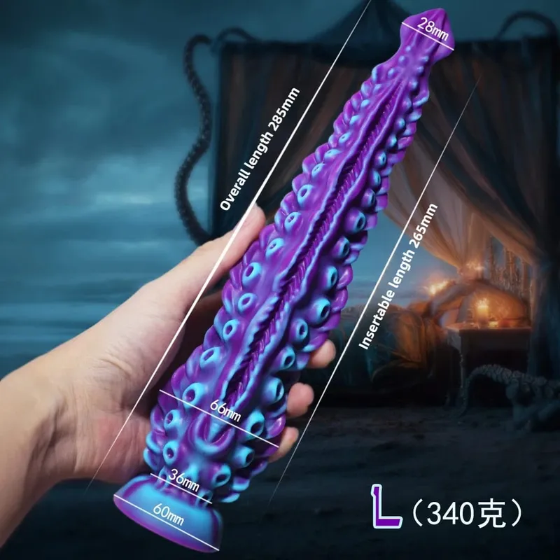 Fantasia polvo tentáculo anal vibrador longo penetração plug realista gspot estimulador anal dilatador brinquedo sexual 18 +