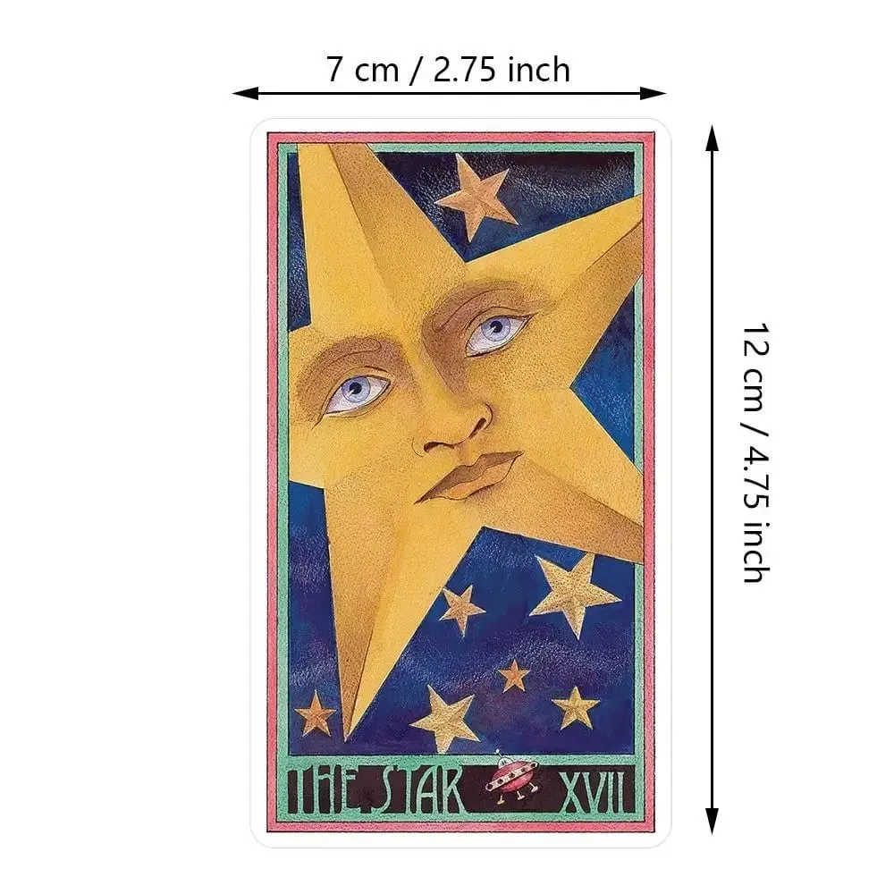 Jeu de Tarot Erenberg 12*7cm dans une boîte rigide, Illustrations intimes en gros plan-cartes de Tarot Standard, papier cartonné à Double gaufrage