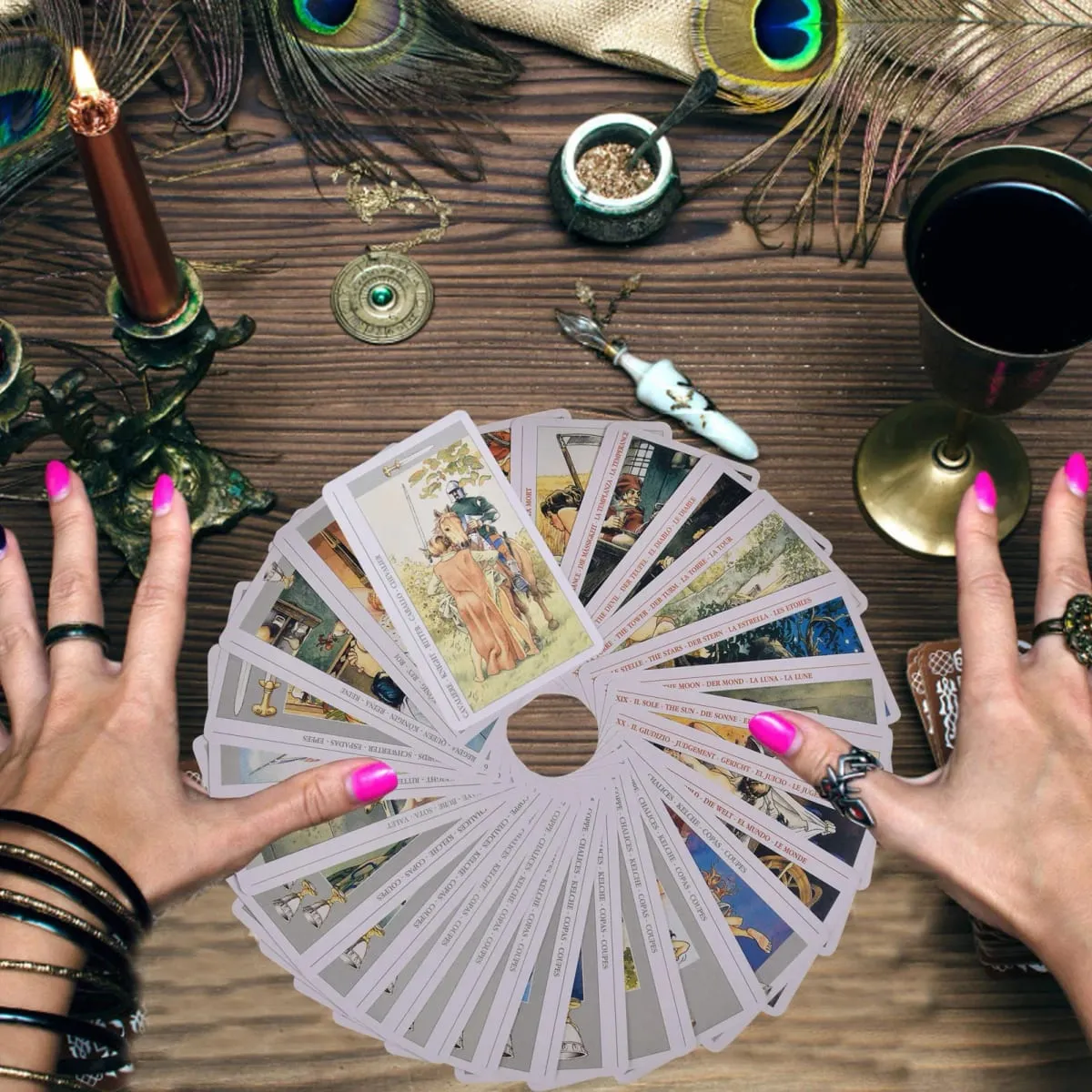Decameron Tarot Cards A 78 Deck Versão Inglês Oracle Cards PDF Guideboock Adivinhação Edição Baralho Borad Jogando Jogos