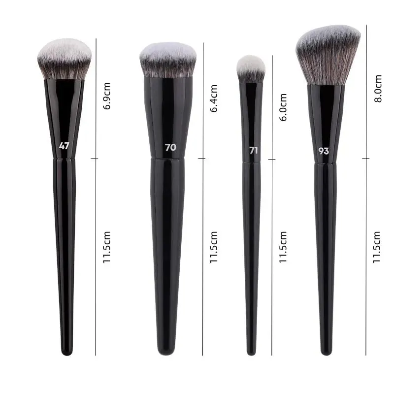 Pincéis de maquiagem profissional para rosto, vassoura, base, corretivo, creme líquido, mistura, blush, contorno, ferramentas de maquiagem cosmética