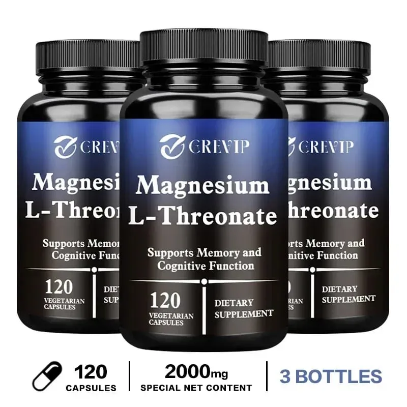 Magnesium L-Threonate Supplement – Promotes Brain Health and Enhances Memory Boosts Nerve Energy Sleep Support Cognition