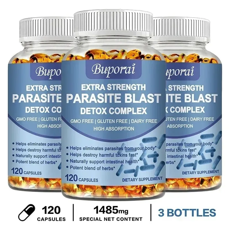 Parasite Blast Detox Complex - Eliminate Parasites Supports Intestinal Cleansing Enhance Immunity Promote Digestion