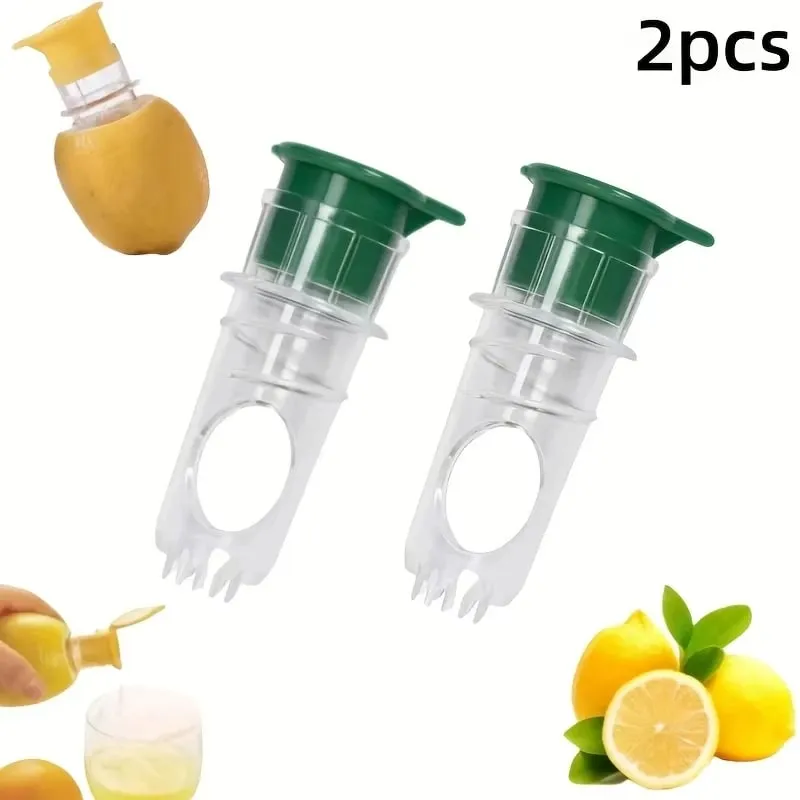 Mini espremedor de limão portátil, espremedor de limão com tampa, espremedor de limão para coquetéis, extrator de suco fácil, preservação de frescor, peças