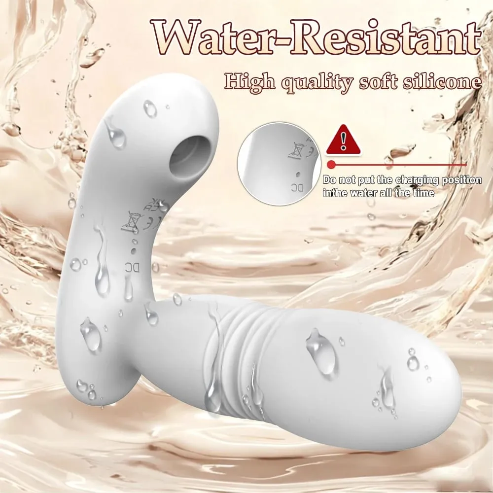 APP 震動器推力 G 點震動器和 9 種吸吮模式,用於陰蒂乳頭刺激肛交玩具,適合女性成人性玩具 — image 4