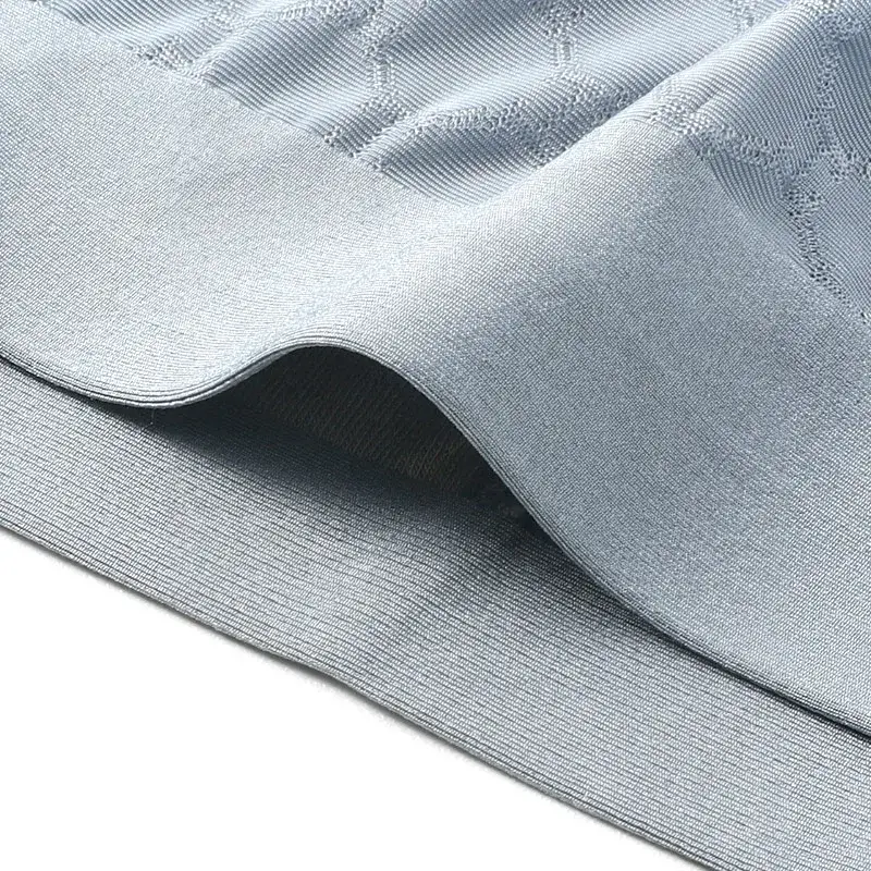 Cueca boxer masculina de seda gelada, cueca boxer fina respirável de verão, sem costura, cueca boxer para meninos
