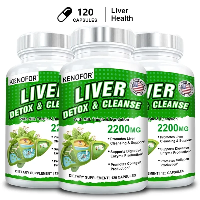 Milk Thistle with Dandelion Root-Silymarin-Antioxidant Liver & Kidney Health Support Supplement - Vegan Non-GMO Gluten Free