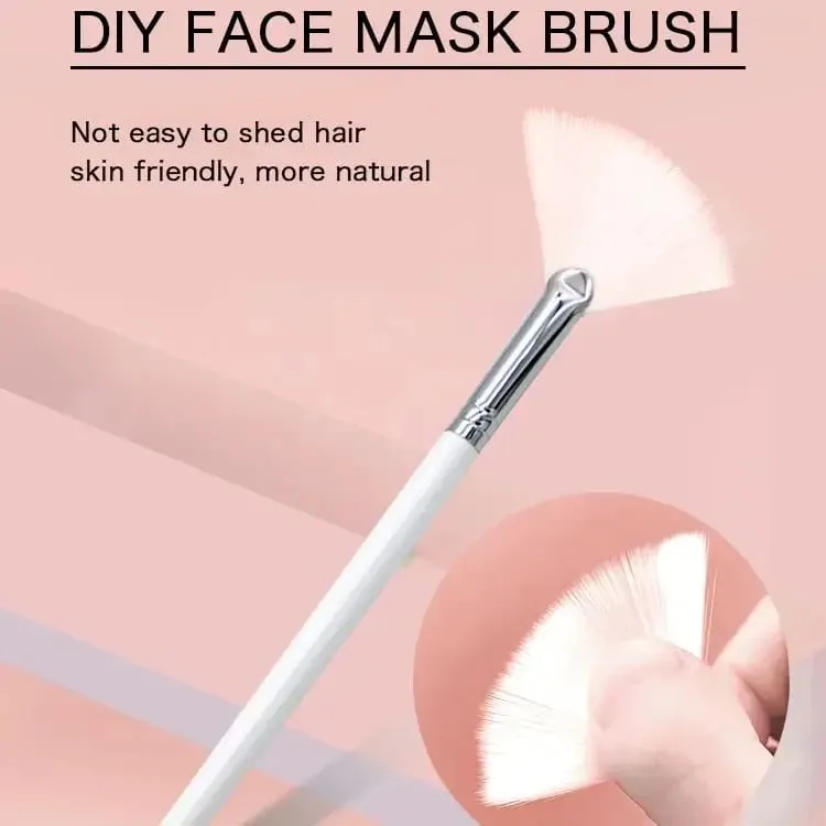 Conjunto de pincéis para máscara facial, faça você mesmo, pincéis aplicadores macios, ferramentas de maquiagem, inclui ventilador macio, pincéis faciais, pincel aplicador de ácido