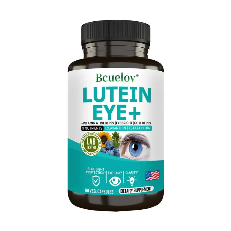 Suplemento de luteína contendo vitamina A, zeaxantina, astaxantina e extrato de mirtilo para apoiar a saúde da visão e dos olhos — image 8