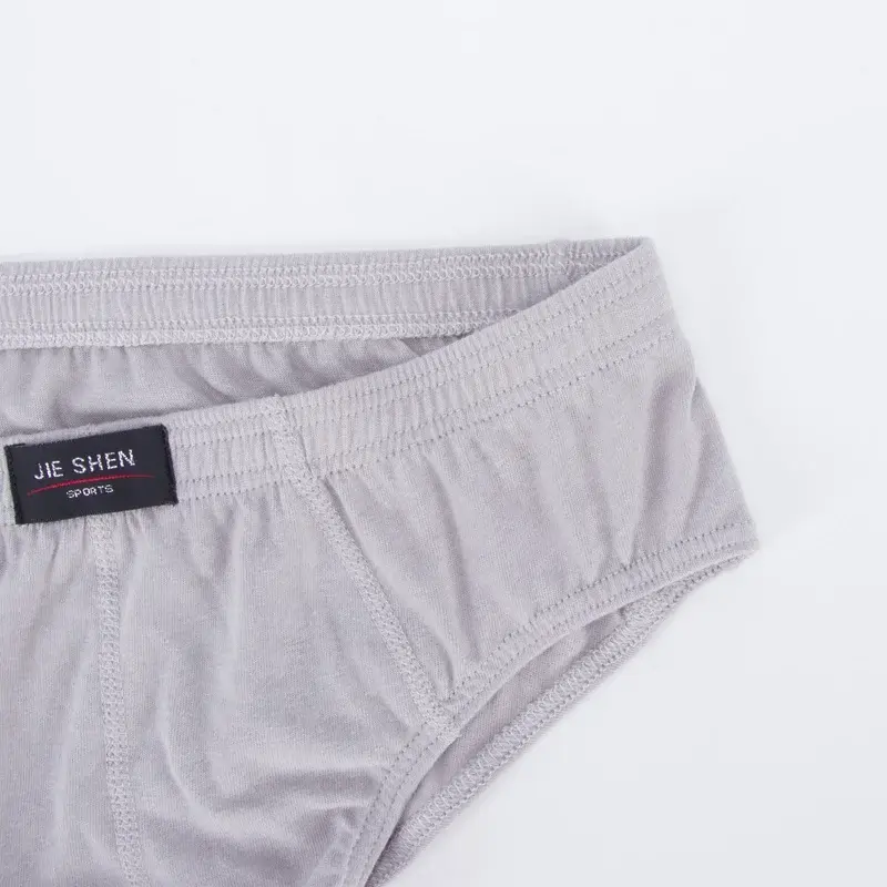 2 Pcs/Lot Men's 100% Cotton Briefs Comfortable Underpants Male Breathable Underwear Lingerie Panties Plue Size Xl -5XL